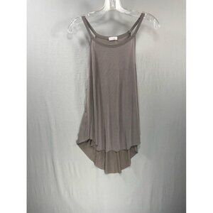 Sienna Sky Tank Top Women's Medium Gray Modal Lightweight Sleeveless Scoop Tank